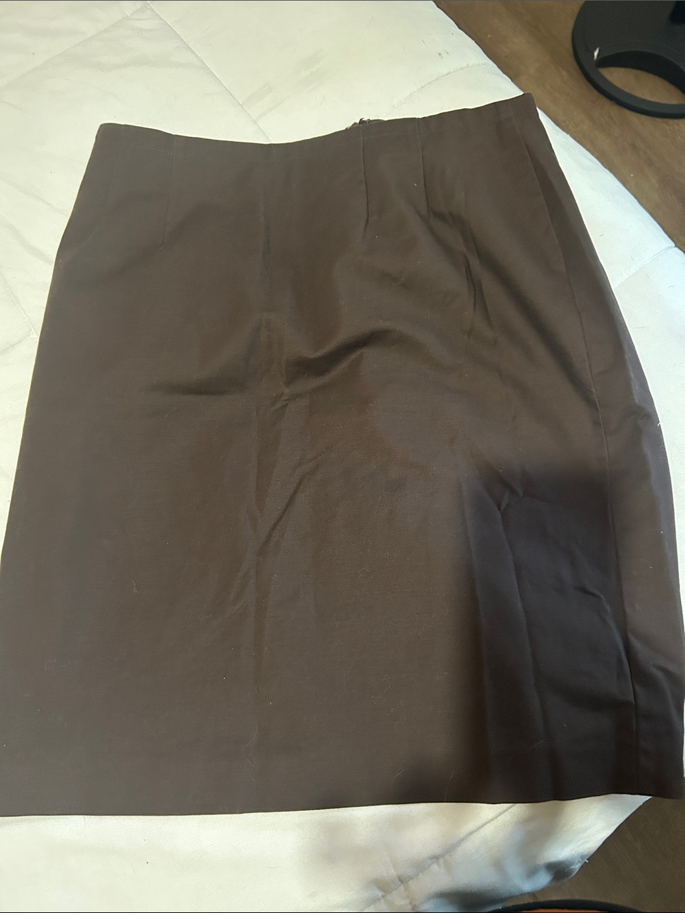 Women's Brown Stretch Pencil Skirt